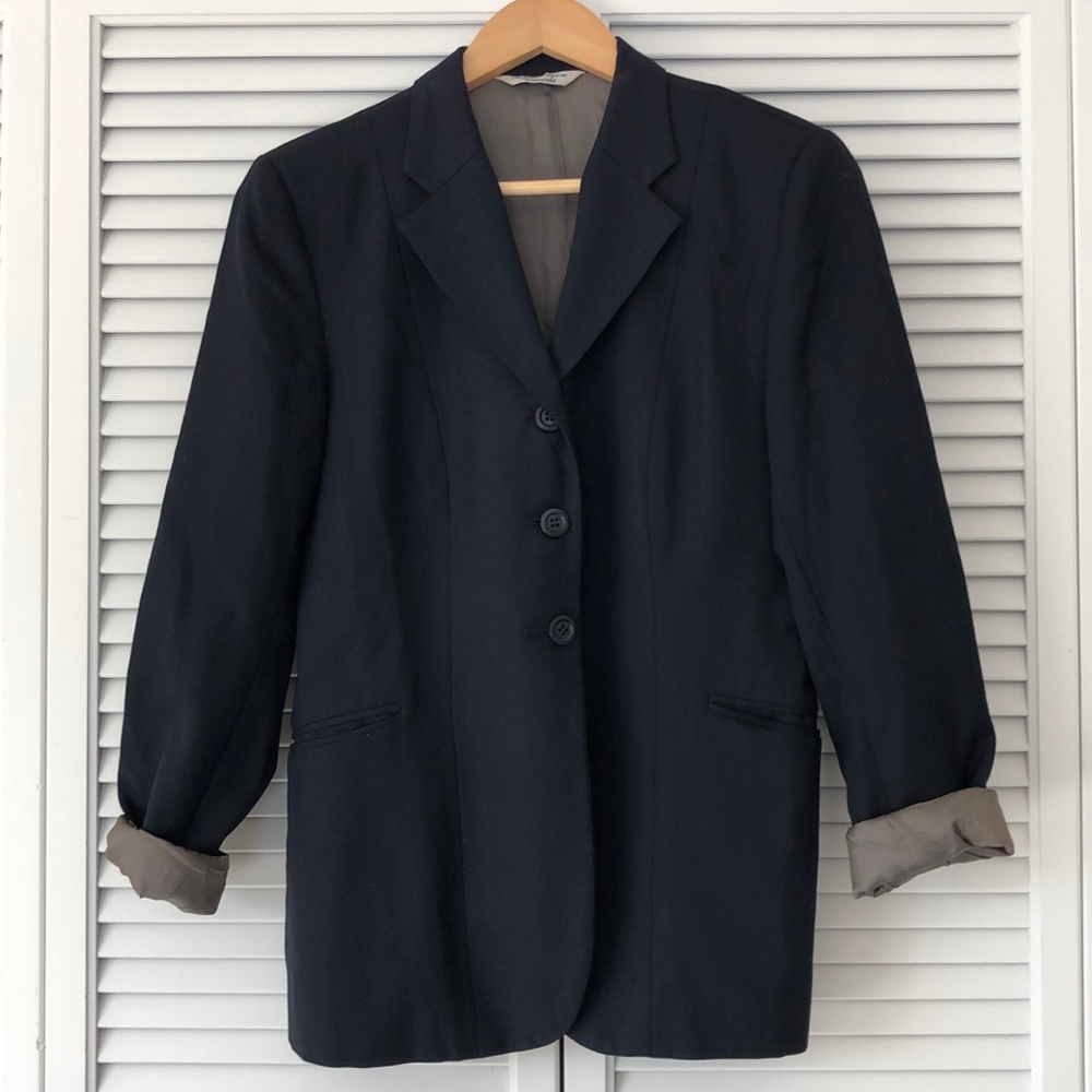 Women’s Equestrian Navy Blazer Coat